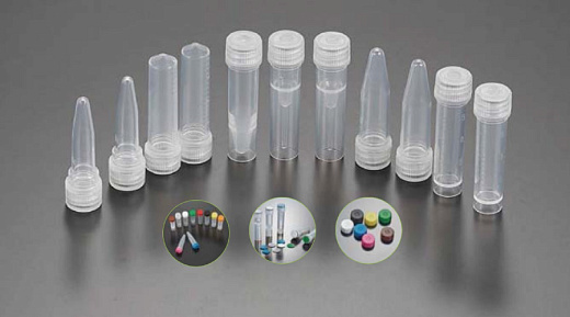 Криопробирки 0,5 мл, коричневые, ПП, с юбкой, внешняя резьба, матовое поле для маркировки, 500 шт./уп., 5000 шт./кор., Jet Biofil, Китай