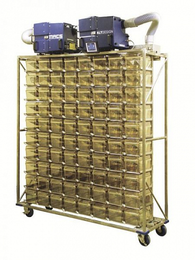 Стеллаж MACS, односторонний для клеток Gentle-Air, 70 клеток