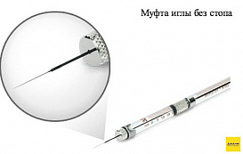 Шприц нейронный 100 мкл, тип иглы 33/20/3, Neuros 1710 RN